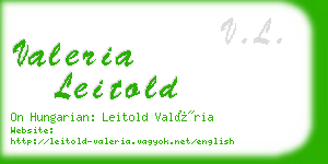 valeria leitold business card